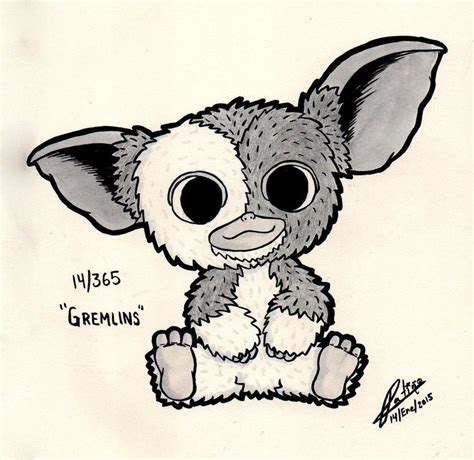 Gremlins Gizmo Drawing