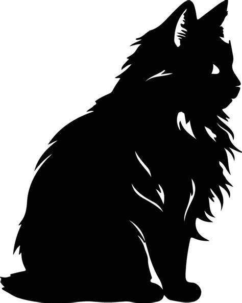 Siberian Cat black silhouette 38494905 Vector Art at Vecteezy