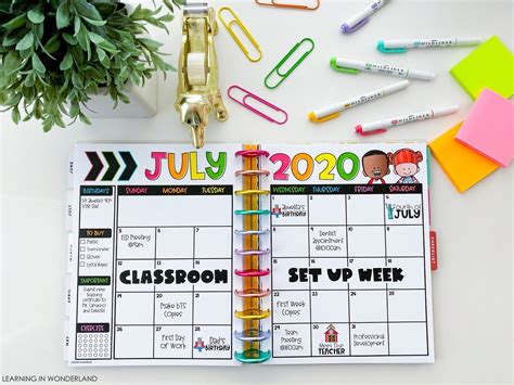 Teacher Desk Calendar