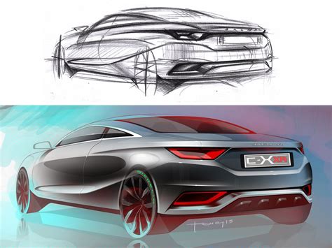 Car Drawing and Sketching Tutorials - Car Body Design