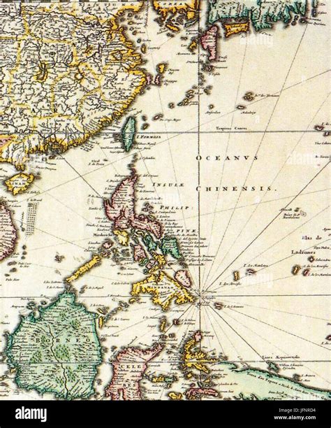 1680 Map Of Formosa Taiwan Philippines And Other South East Asia