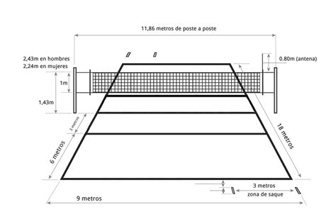 Cancha De Voleibol Medidas Posiciones Partes Y Más