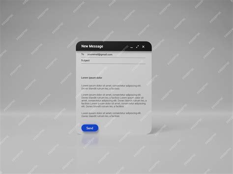 Premium PSD | Email template mockup