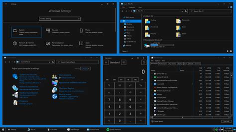 Dark Theme For Windows 10 by Generation-Blue on DeviantArt