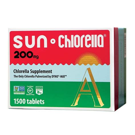 Sun Chlorella 200 mg 1500 Tablets | Texas Sun Chlorella