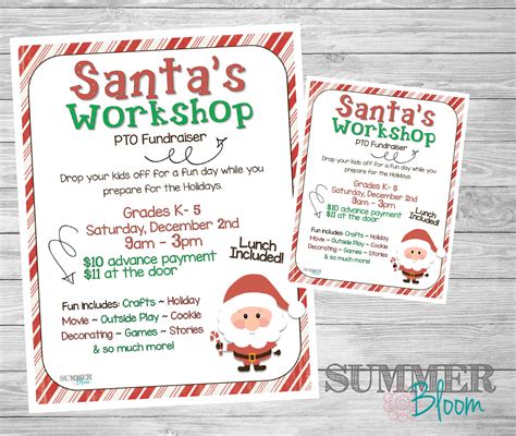 Santa's Workshop Christmas Party Poster Flyer Invitation - Etsy