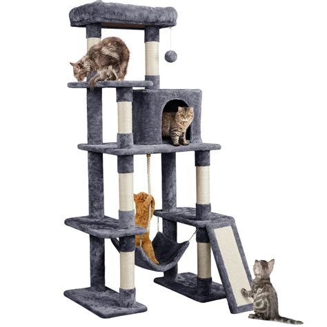 Buy Yaheetech Cat Tree Cat Tower, 63 Inches Multi-Level Cat Tree for ...