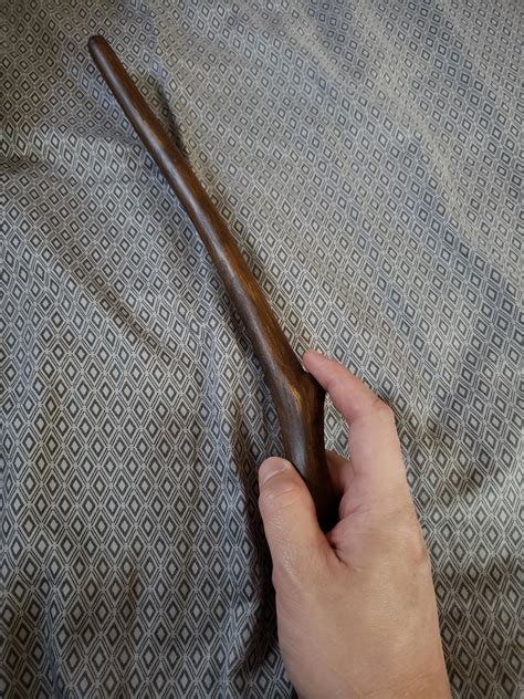 I carved my elm wood wand...what do you think? : r/Wandsmith