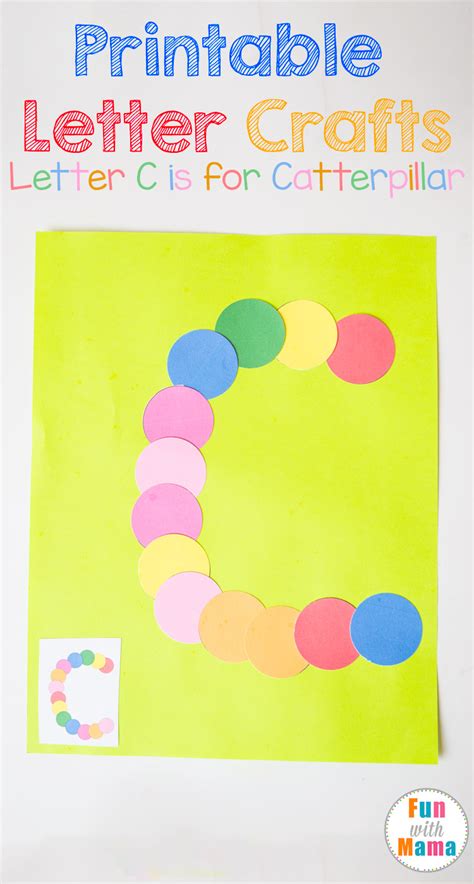 Printable Letter C Craft: C is for Caterpillar - Fun with Mama