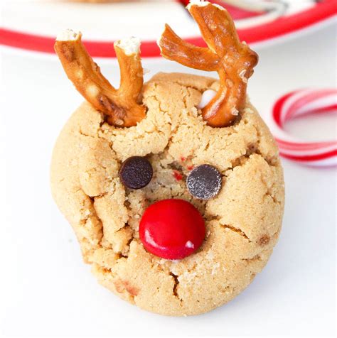 Peanut Butter Reindeer Cookies - Baking Beauty