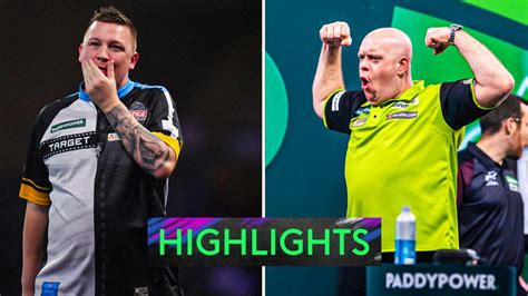 Highlights: Michael van Gerwen DISMANTLES Chris Dobey 6-1 to reach WDC ...