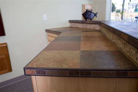 First Class How To Do Tile Countertops Diy Kitchen Island Breakfast Bar