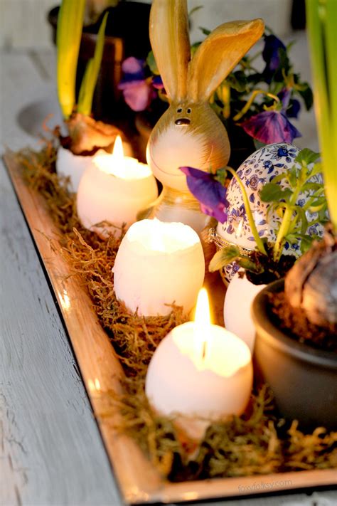 Easter Egg Candles for Table Centerpiece - Foxy Folksy