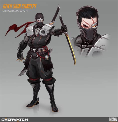 Aleksey Bayura - Genji skin concept - Fanart