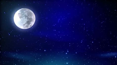 Moon Blue Night Sky Stock Motion Graphics SBV-300142114 - Storyblocks