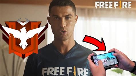 MIRA¡¡ CRISTIANO RONALDO JUGANDO Free Fire // CR7 Juega Free Fire Y ...