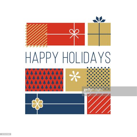 Happy Holidays Greeting Cards High-Res Vector Graphic - Getty Images