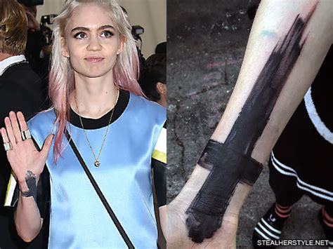 Grimes 18 Tattoos & Meanings | Steal Her Style