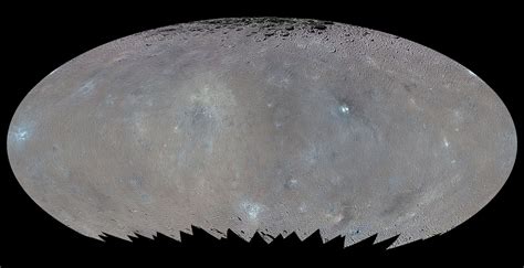 Color Map of Ceres (Elliptical Projection) | NASA Solar System Exploration