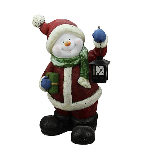 Northlight 19" Festive Glitter Snowman Lantern Christmas Table Decor | eBay