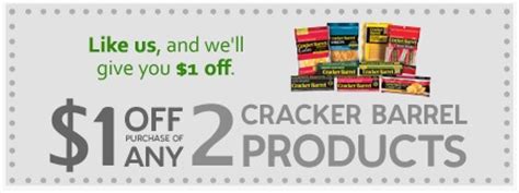 Cracker Barrel Cheese Printable Coupons | Save $1 off Two