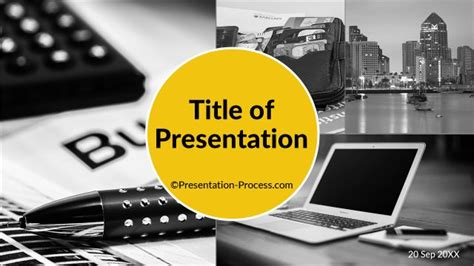 Flat Design Templates for PowerPoint Title Slide