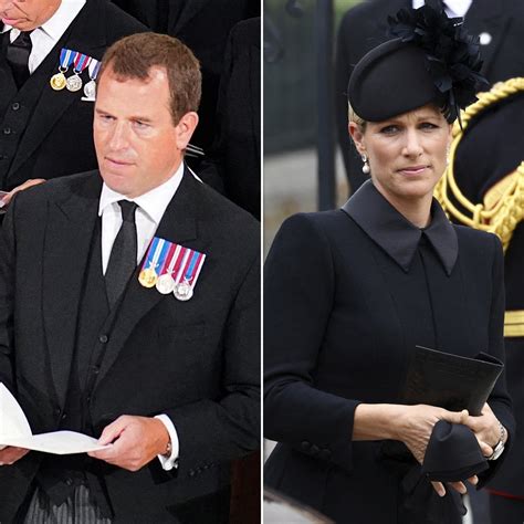 Peter Phillips, Zara Tindall Attend Queen Elizabeth II's Funeral