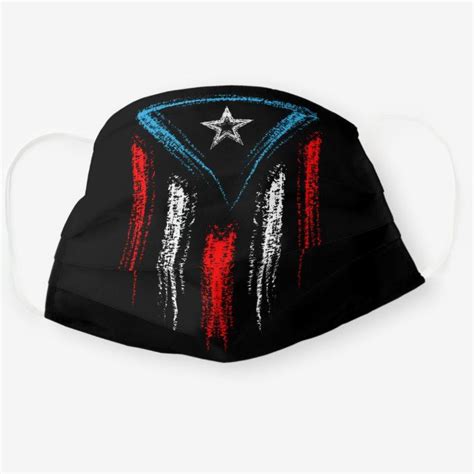 Puerto Rico Flag Face Mask | Zazzle | Flag face, Face mask, Trendy face ...