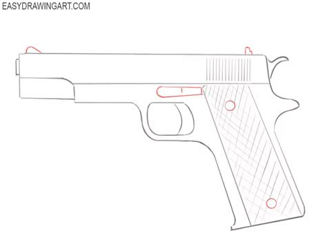 How to Draw a Gun - Easy Drawing Art