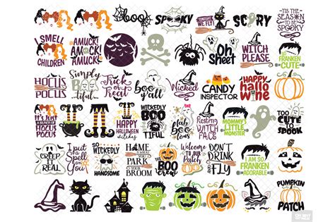 Halloween SVG Free Files Bundle By OhMyCuttables | TheHungryJPEG.com