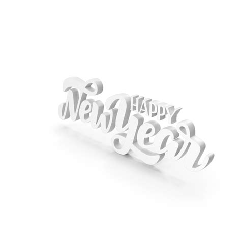 Happy New Year Banner White PNG Images & PSDs for Download | PixelSquid ...