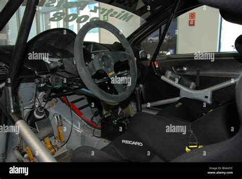 Peugeot 207 S2000 - Bryan Bouffier rally car - interior Stock Photo - Alamy