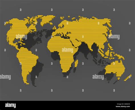 world map black gold Stock Photo - Alamy