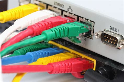 UTP LAN Connect Ethernet Port On The Back Of The Router. Stock Image ...