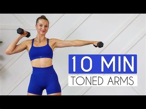 10 MIN TONED ARMS WORKOUT (At Home Minimal Equipment) - YouTube | Arm ...