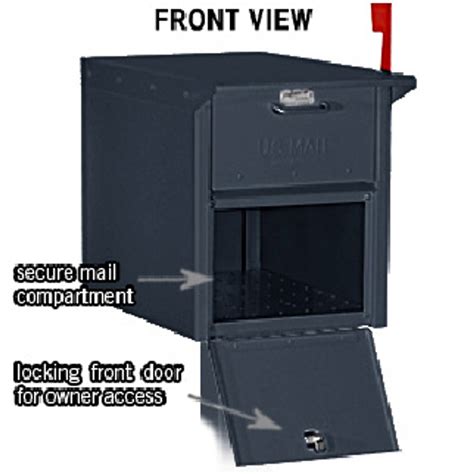 Large Locking Roadside Residential Mailbox - Column Locking Mailboxes