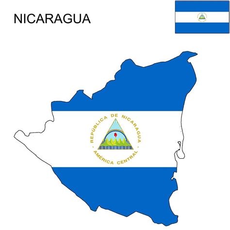 Nicaragua Flag Map and Meaning | Mappr