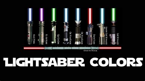 Lightsaber Colors - Coloring