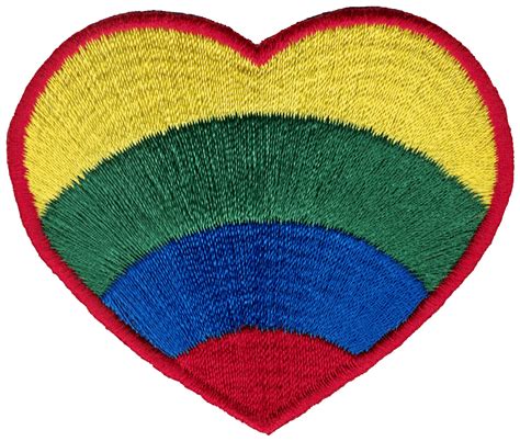 Rainbow Heart - Patch - Peace Resource Project