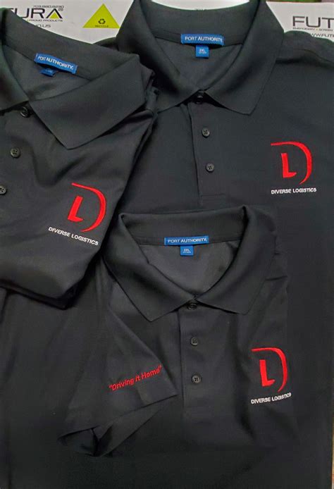 Custom Embroidered Company Logo Shirts by FUTURA Embroidery, Printing ...