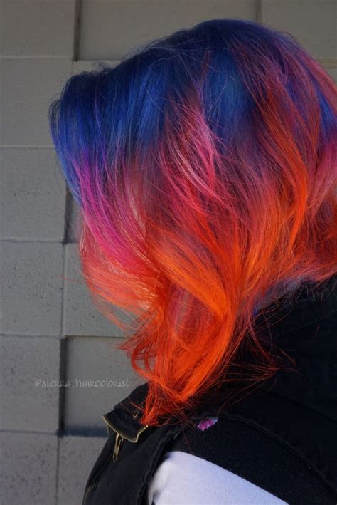 Hair color beautiful neon hair color | Vivid hair color, Neon hair ...