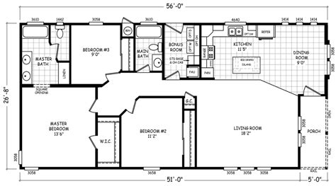 1980 Single Wide Mobile Home Floor Plans - floorplans.click