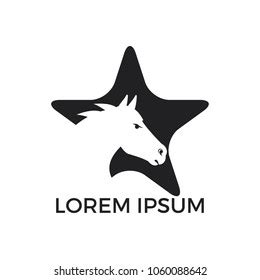 Star Horse Logo Design Stock Vector (Royalty Free) 1060088642 ...