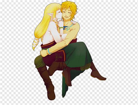 Link And Zelda Kiss Skyward Sword