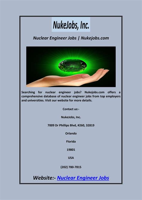 Nuclear Engineer Jobs | Nukejobs.com by Nukejobs Inc - Issuu