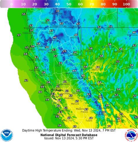 NOAA Graphical Forecast for Northern California