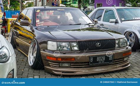 Stanced Lexus LS400 or Toyota Celsior in Car Meet Editorial Stock Photo ...