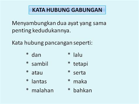 Contoh Ayat Kata Hubung Tatabahasa Tahun 2 Kata Hubung Kata Hubung ...