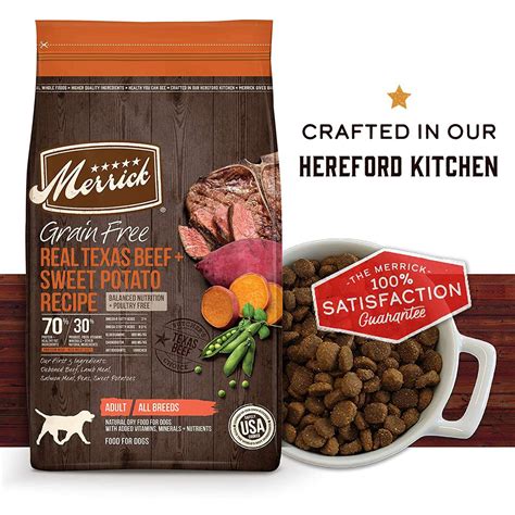 Merrick Grain-Free Dry Dog Food - Real Texas ... | BaxterBoo