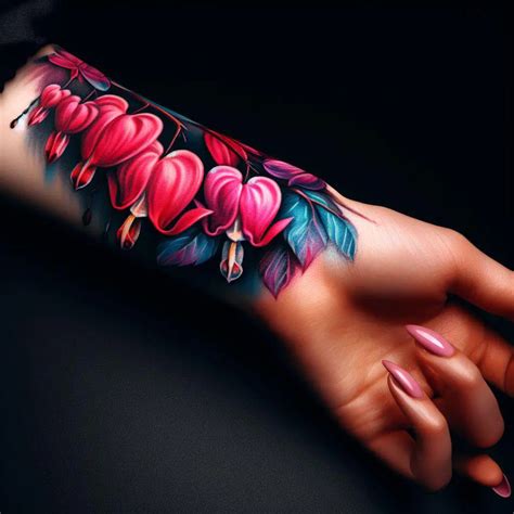 Bleeding Heart Flower Tattoo: Embracing Beauty and Resilience - Your ...